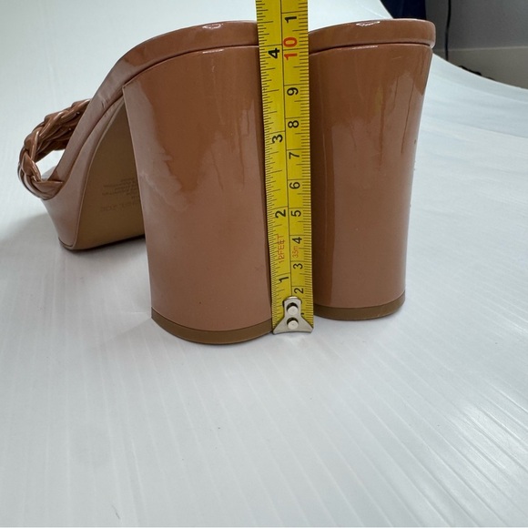 Rachel Zoe Gabrielle Women's Tan Woven Platform Heels - Picture 3 of 12